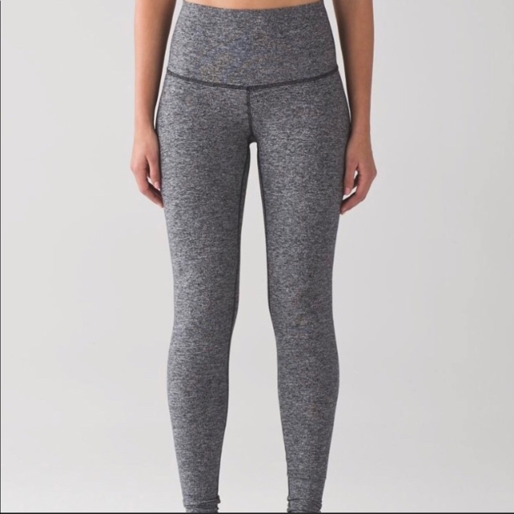 Lululemon wunder under high rise vintage leggings.